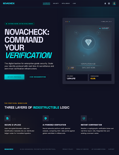 Apercu du cockpit NovaCheck en action